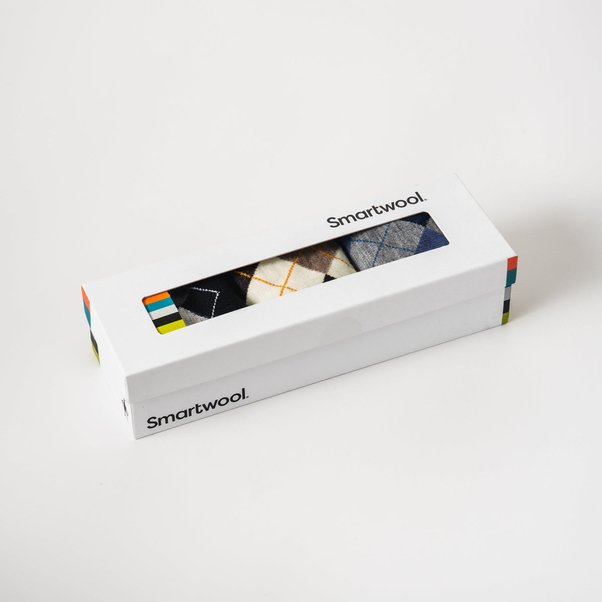 Everyday Diamond Jim Argyle Crew Socks Trio Gift Box