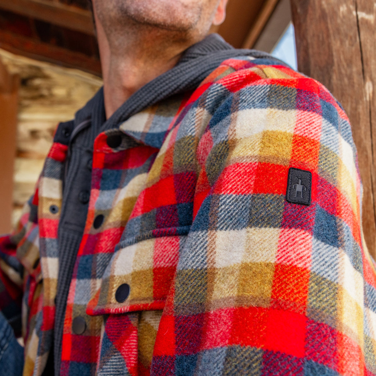 Anchor Line Shirt Jacket
