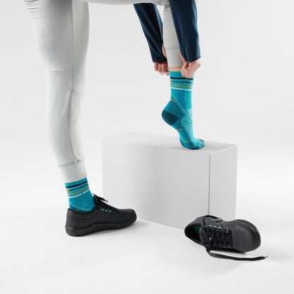 Women's Run Zero Cushion Mid Crew Socks