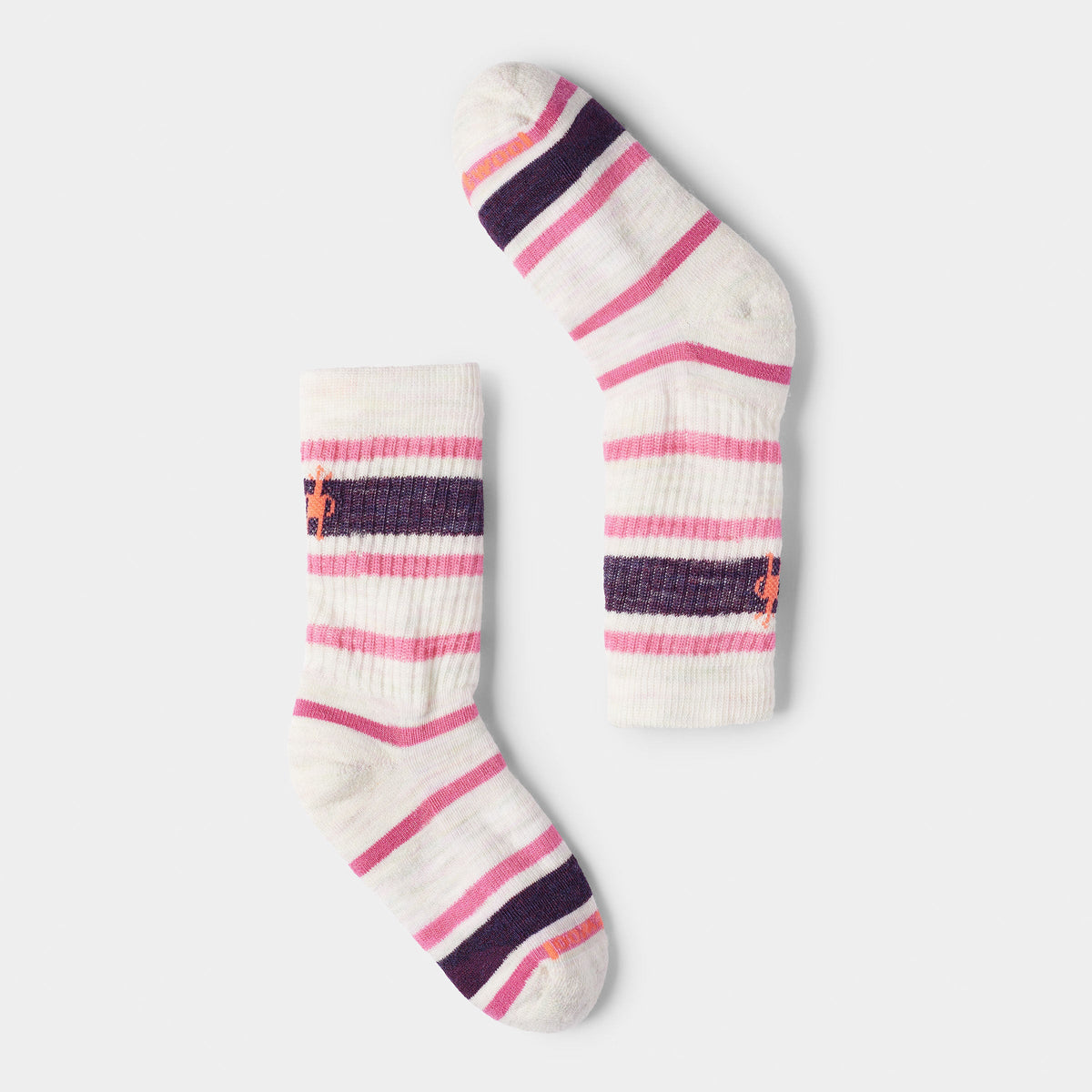 Kids' Hike Striped Crew Socks