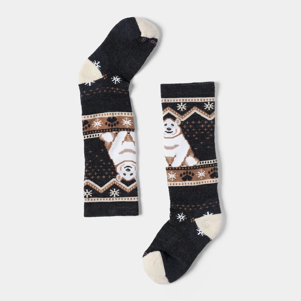 Kids' Wintersport Polar Bear Pattern Over The Calf Socks