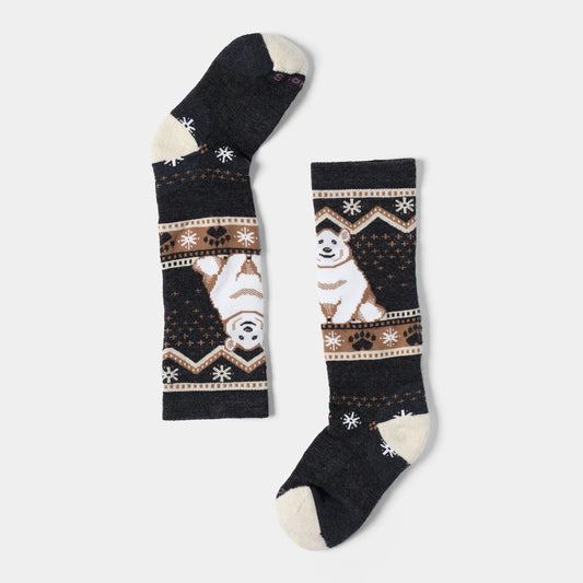 Kids' Wintersport Polar Bear Pattern Over The Calf Socks