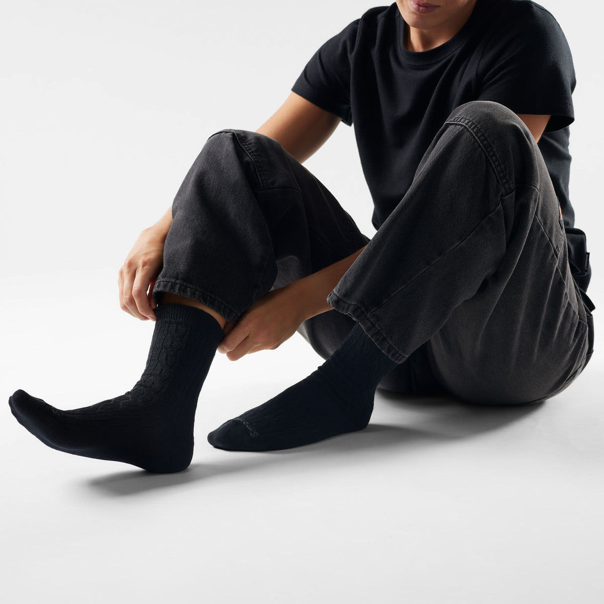 Women's Everyday Cable Crew Socks