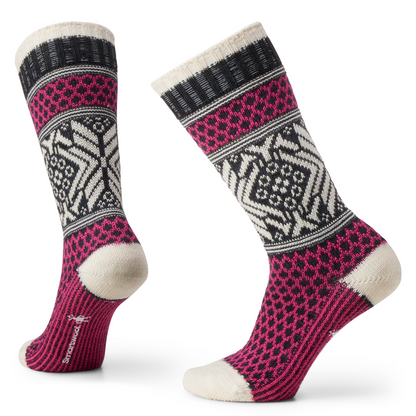 Women's Everyday Cozy Popcorn Snowflake Crew Socks