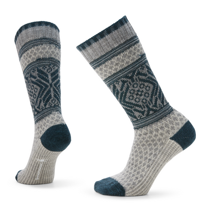 Women's Everyday Cozy Popcorn Snowflake Crew Socks