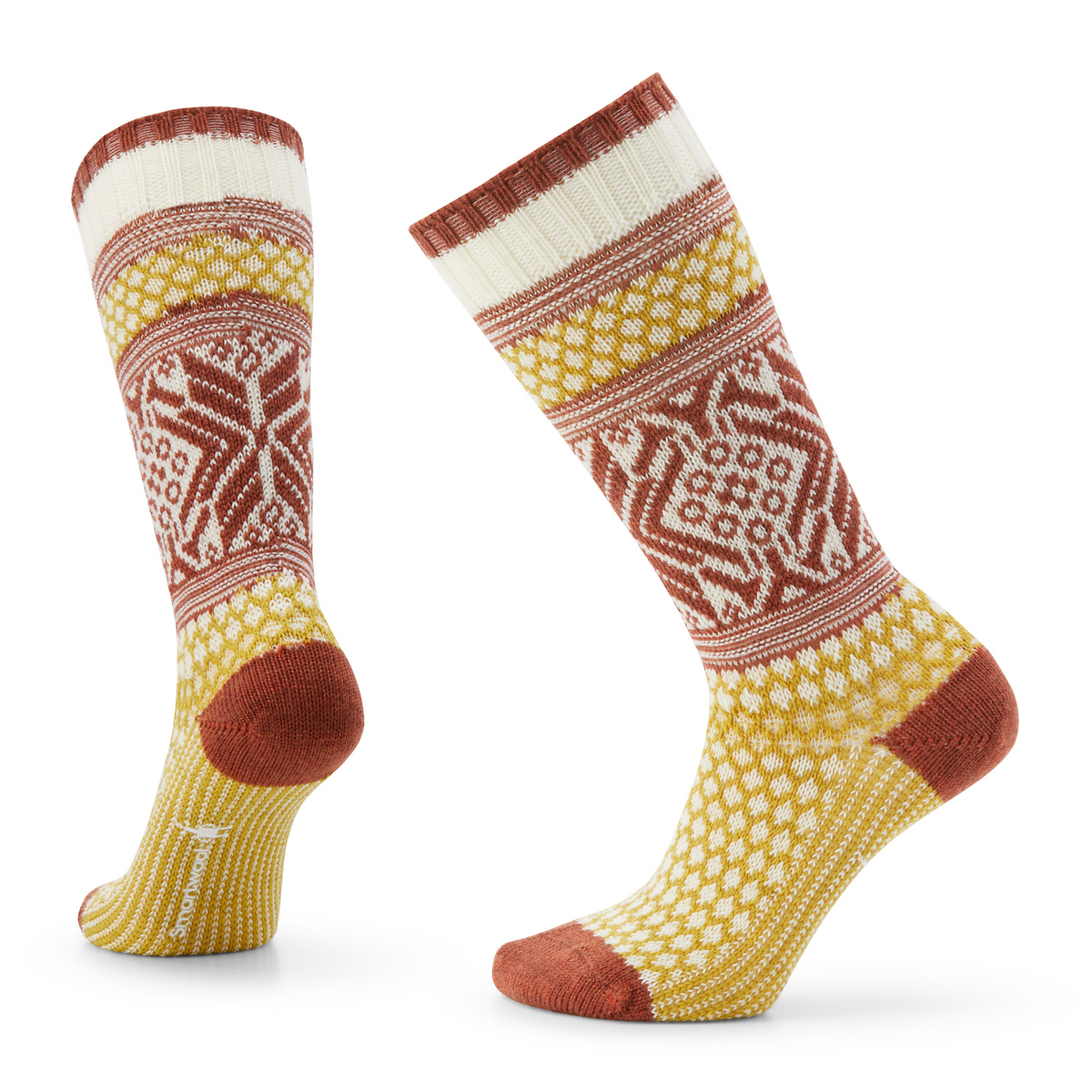 Women's Everyday Cozy Popcorn Snowflake Crew Socks