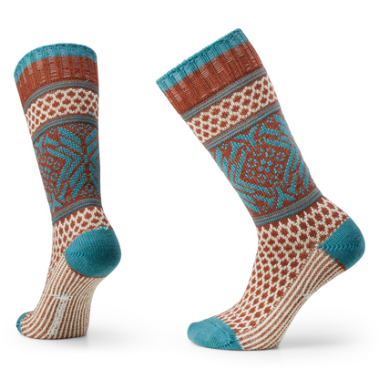 Women's Everyday Cozy Popcorn Snowflake Crew Socks