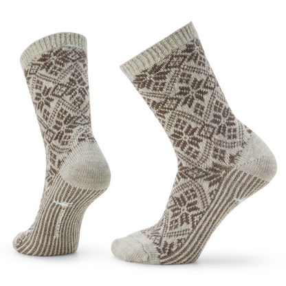 Women's Everyday Cozy Traditional Snowflake Crew Socks