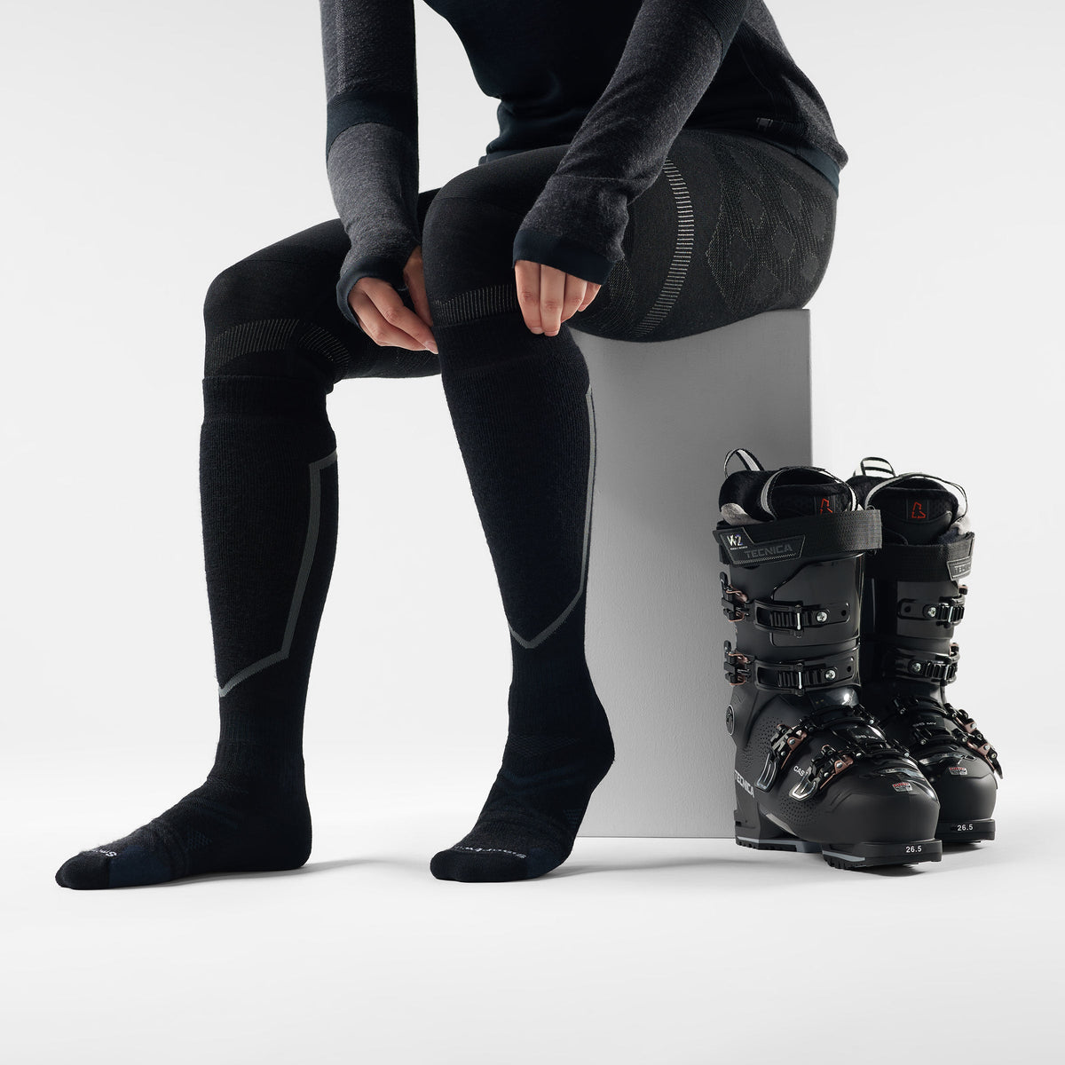 Ski Over The Calf Socks 2-Pack