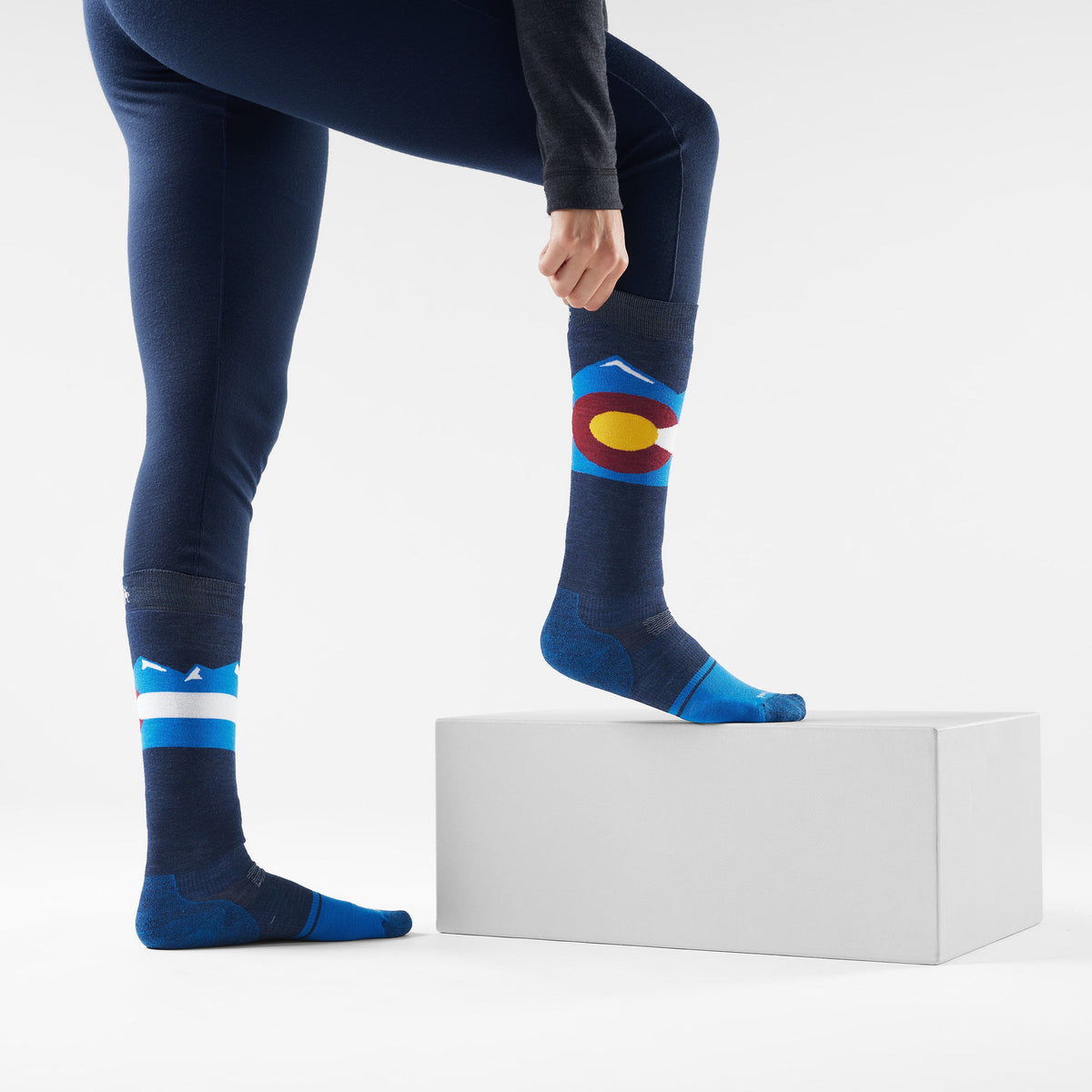 Snowboard Colorado Over The Calf Socks