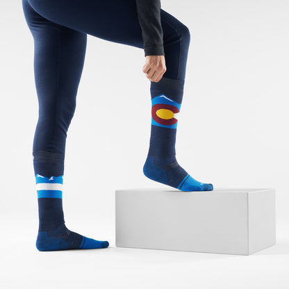 Snowboard Colorado Over The Calf Socks