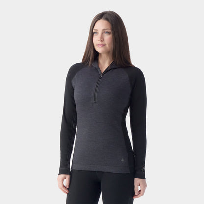 Women's Classic Thermal Merino Base Layer 1/2 Zip Hoodie