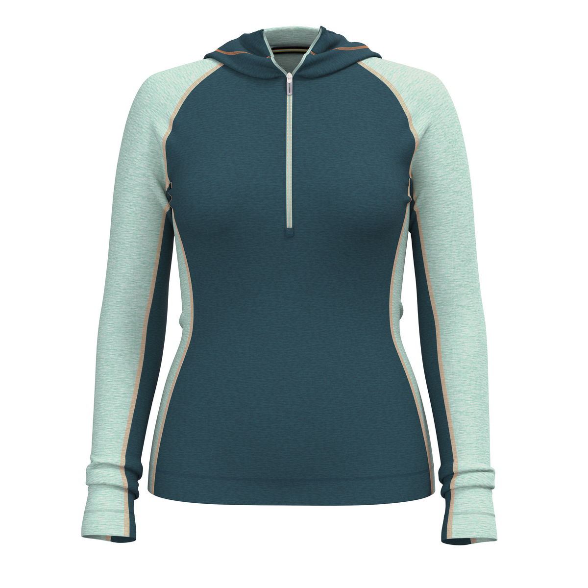 Women's Classic Thermal Merino Base Layer 1/2 Zip Hoodie
