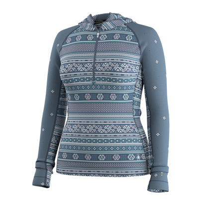 Women's Classic Thermal Merino Base Layer 1/2 Zip Hoodie