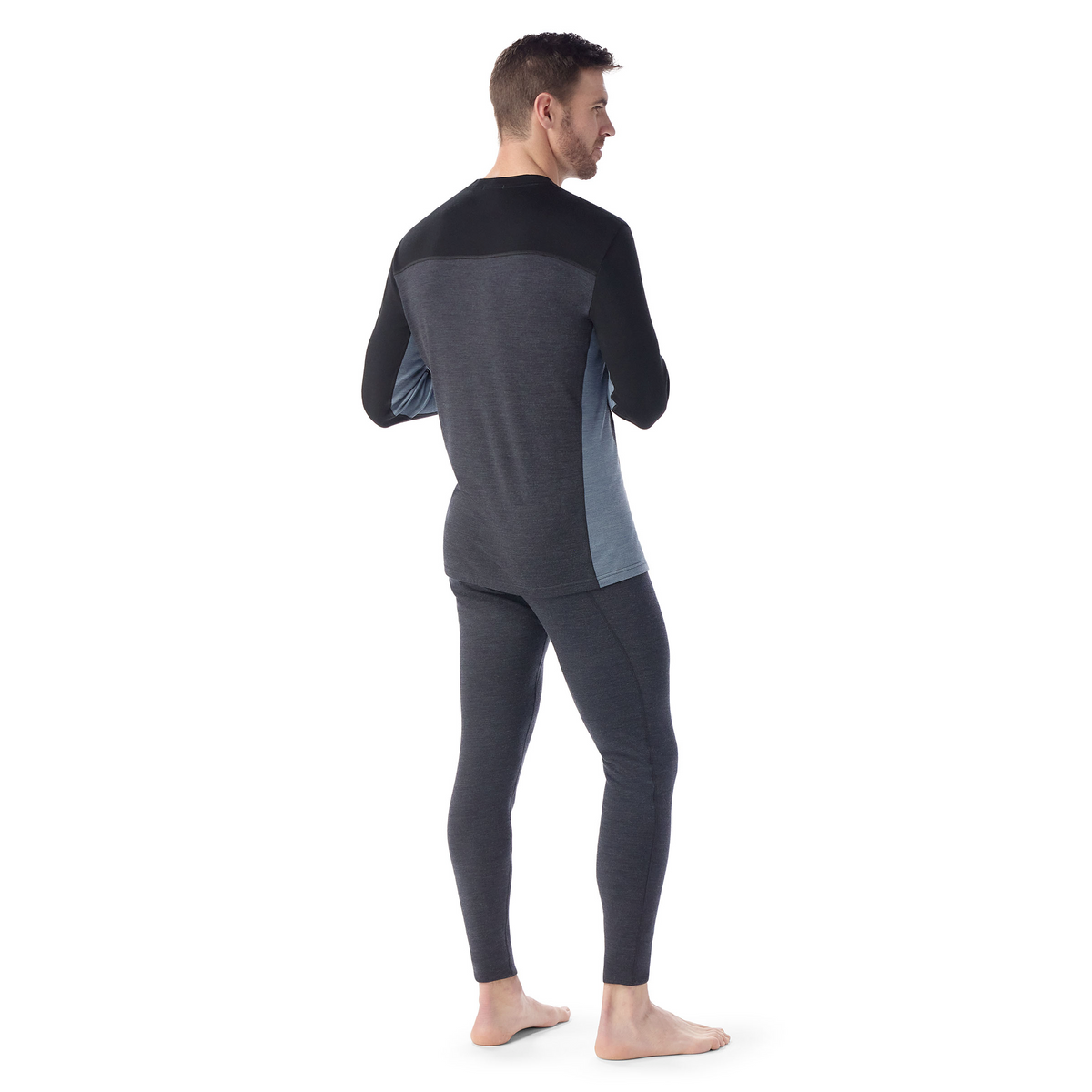 Men's Classic Thermal Merino Base Layer Colorblock Crew