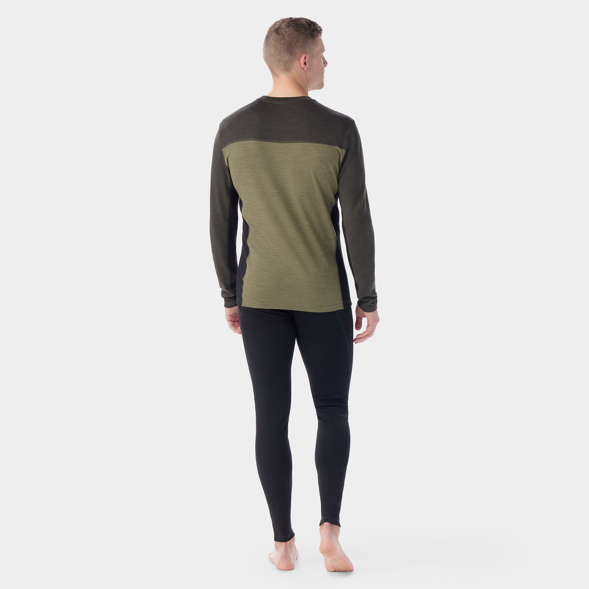 Men's Classic Thermal Merino Base Layer Colorblock Crew