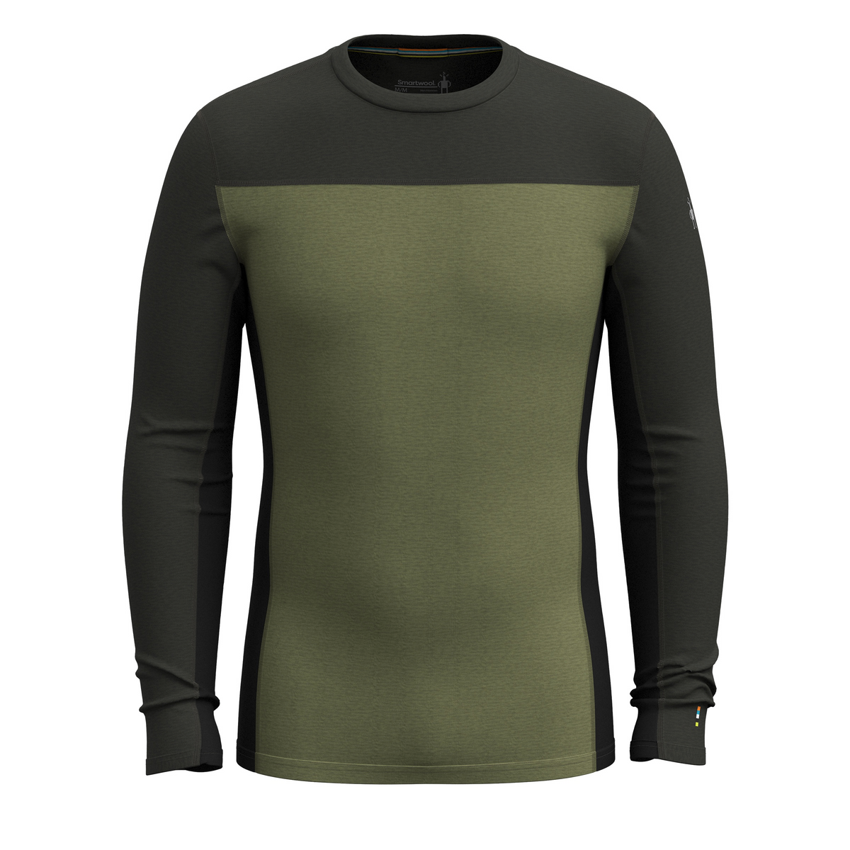 Men's Classic Thermal Merino Base Layer Colorblock Crew
