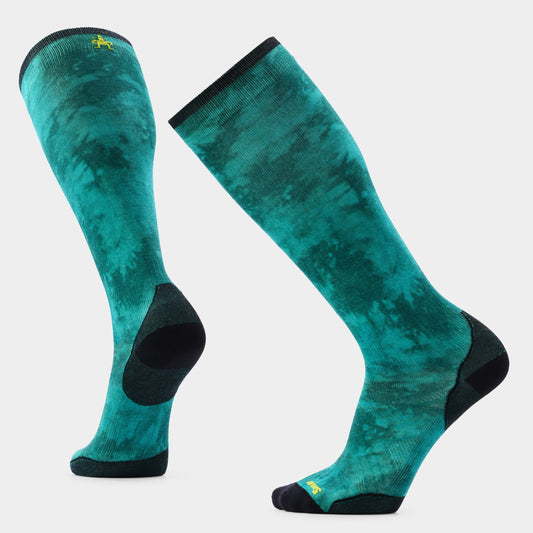 Ski Shale Print Over the Calf Socks