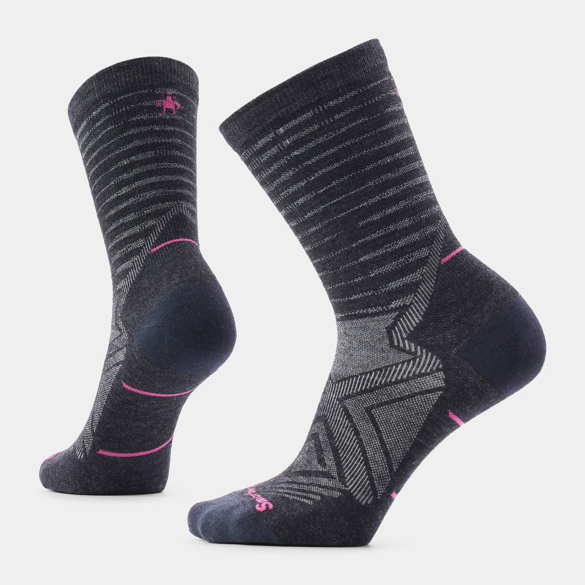 Women's Run Pattern Crew Socks