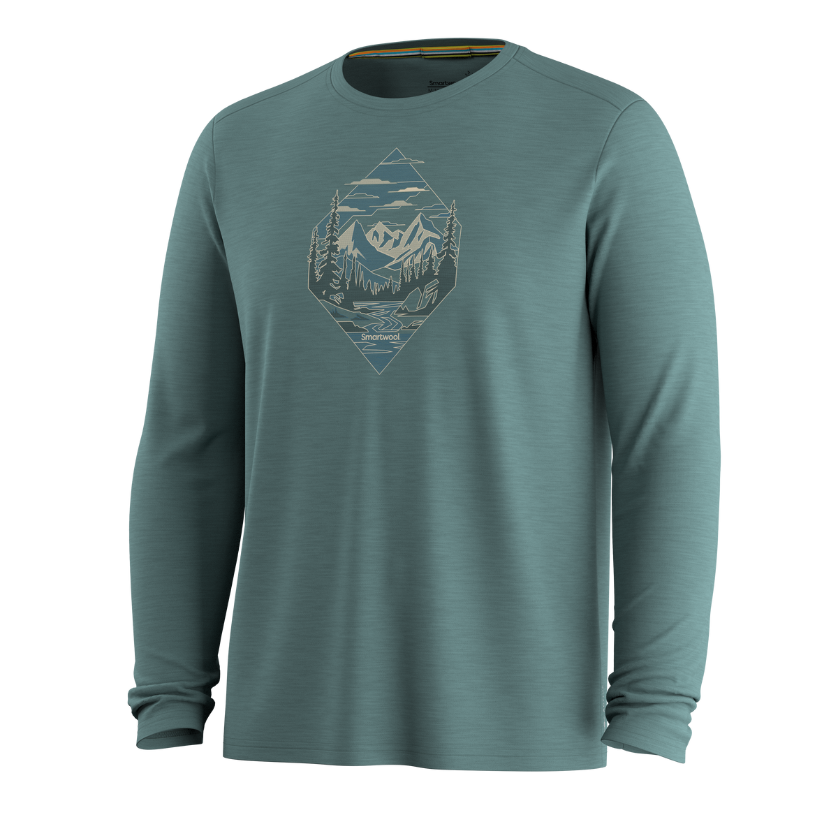 Men's Wander Valley Active Long Sleeve Graphic Tee