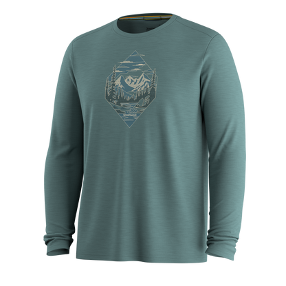 Men's Wander Valley Active Long Sleeve Graphic Tee