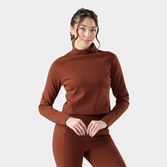 Women's Active Merino Movement Mock Neck