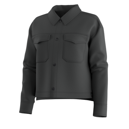 Women's Anchor Line Cropped Shirt Jacket