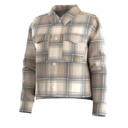 Women's Anchor Line Cropped Shirt Jacket