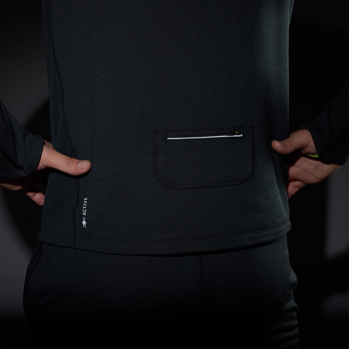 Men's Active Fleece Wind Hoodie