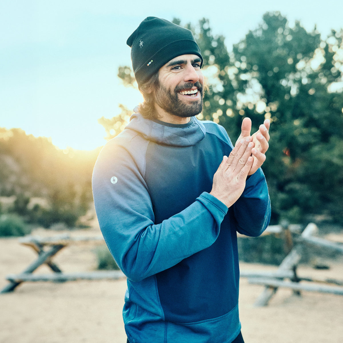 Men's Active Fleece Wind Hoodie