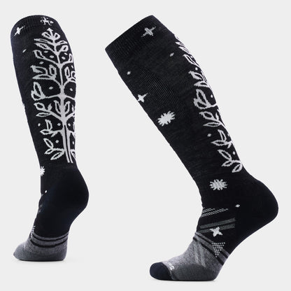 Women's Ski Ice Blossom Over the Calf Socks