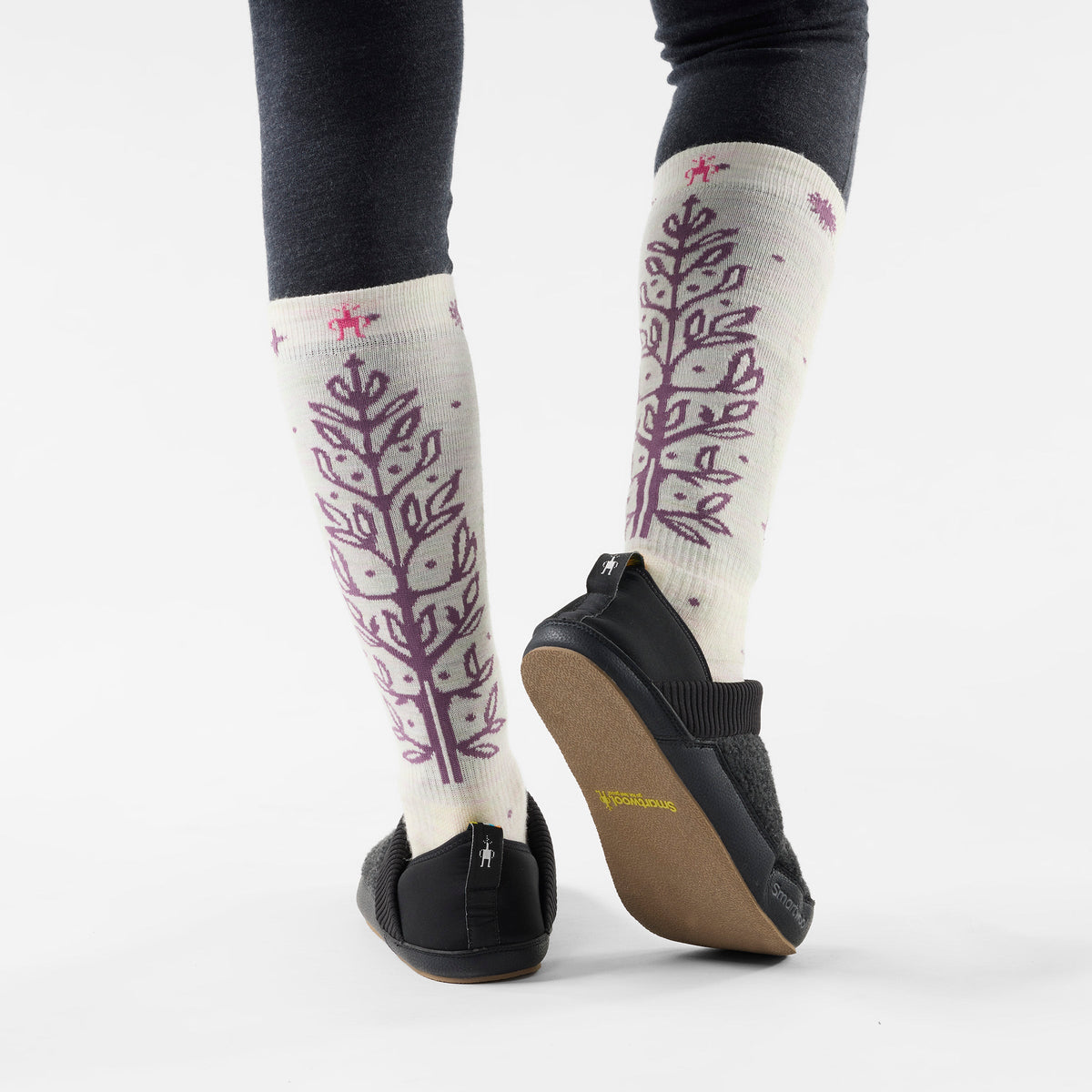 Women's Ski Ice Blossom Over the Calf Socks