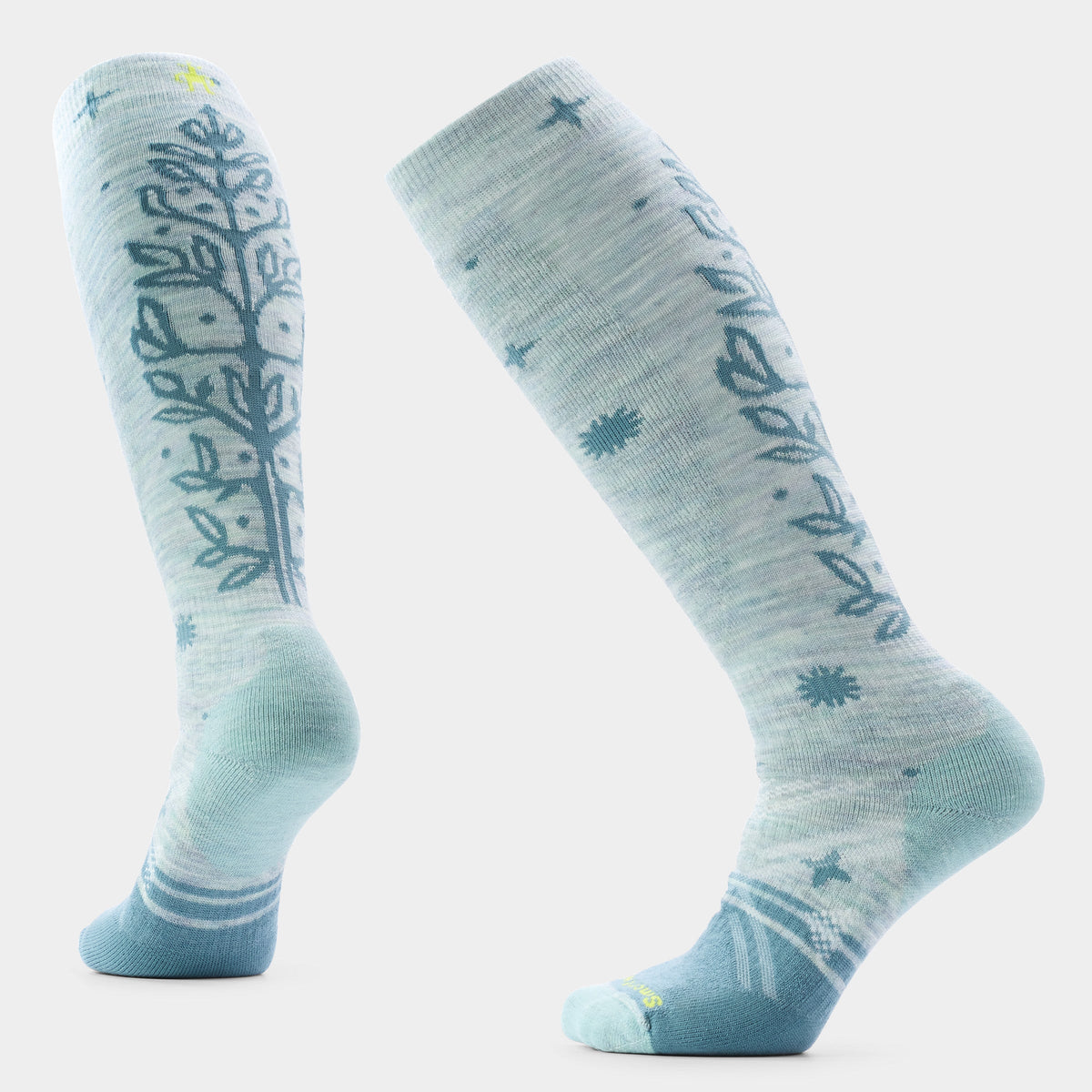 Women's Ski Ice Blossom Over the Calf Socks
