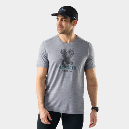 Men's Moose Mode Active Short Sleeve Graphic Tee