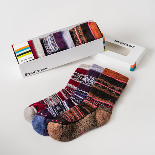 Women's Everyday Cozy Snowed In Sweater Crew Socks Trio Gift Box