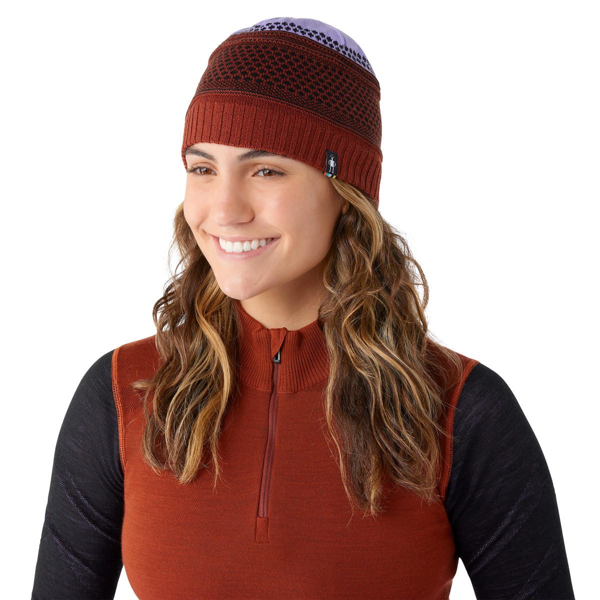 Popcorn Cable Reversible Beanie